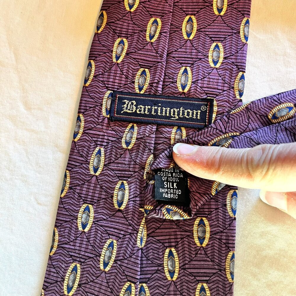 Barrington 100% silk tie 58" x4" traditional tie - Picture 4 of 4